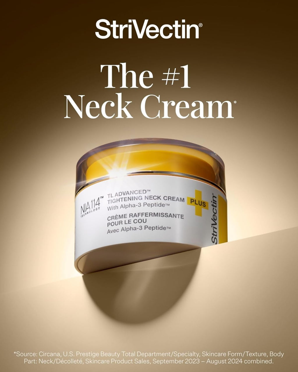 StriVectin TL Advanced™ Tightening Neck Cream PLUS, 1.0 oz for Tightening and Firming Neck & Pumps Lines